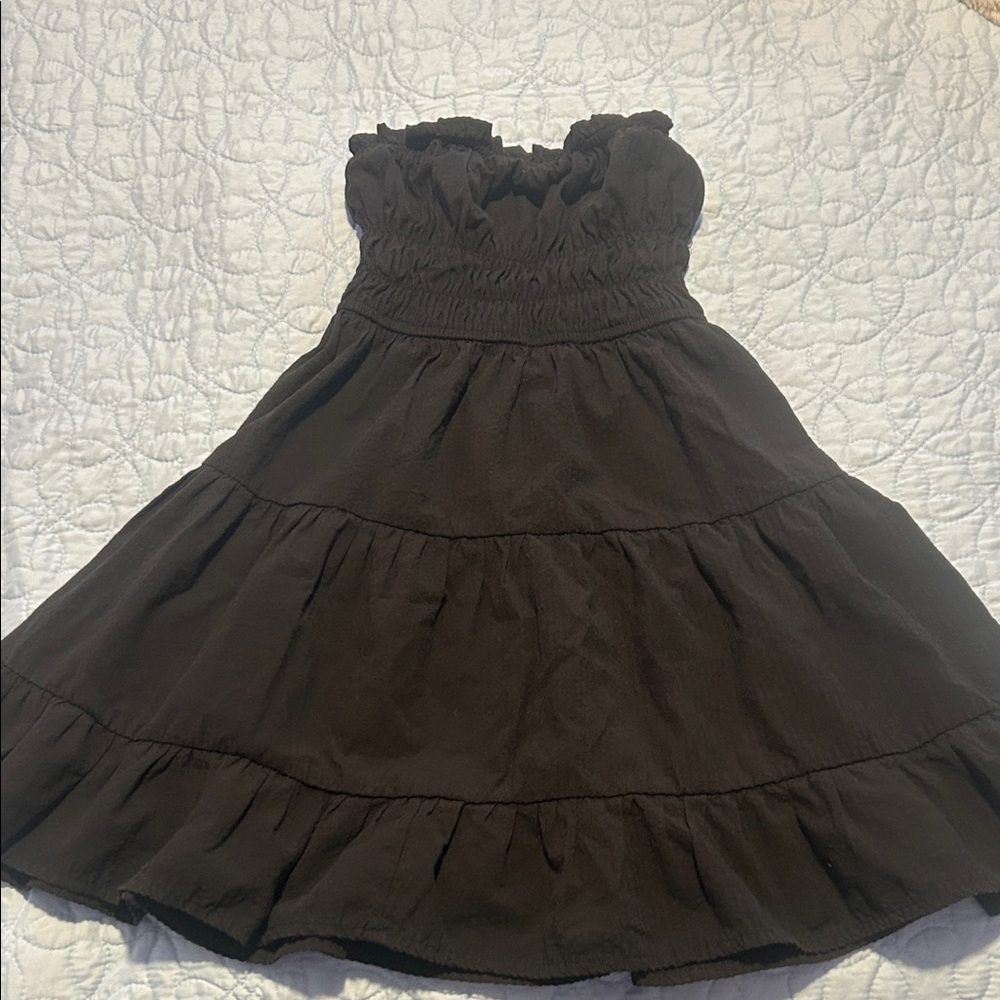 Aeropostale Brown Backless Dress